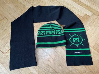 Klučičí set čepice a šála Minecraft M/L NOVÝ - 2