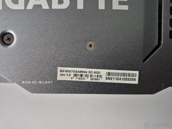 GIGABYTE GeForce RTX 3070 GAMING OC 8G (Rev. 1.0) - 2