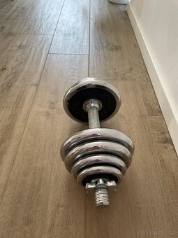Nakládací činka - chrom, 14kg - 2