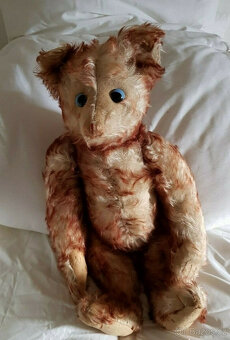 Vzácný medvídek Steiff, Petsy 50cm, modrý, s mhouřícíma očim - 2