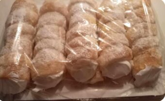 Čerstvě upečené listové trubičky ( kremrole ) - 2