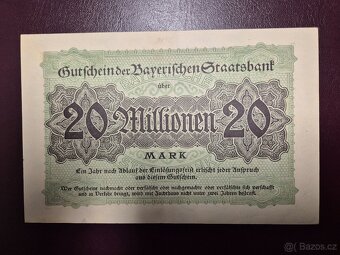 Bankovka 20 miliard Mark 1923 - 2
