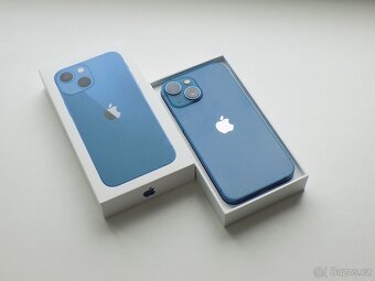 Apple iPhone 13 mini 256GB Modrý - ZÁRUKA - 100% BATERIE - 2