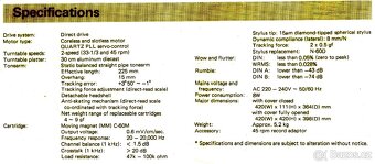 Poloautomatický gramofon TOSHIBA SR-D33 - 2