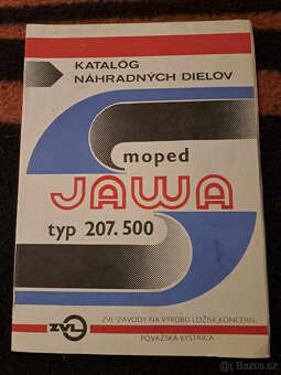 Dielenská príručka a katalóg ND Jawa babetta 210 a 207 - 2