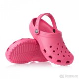 CROCS CAYMAN CLASSIC PINK 1 3 a 2 4- naše 32/33 a 33/34 - 2