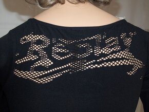 Elegantní černé tričko s dlouhým rukávem - 2