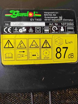 Vertikutátor Gardol EV 1400 - 2