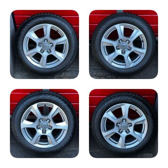 Original ALU kola Audi 16" 7,5J ET45 zimní pneu 205/60/R16 - 2