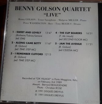 CD Benny Golson Quartet - Live - 2
