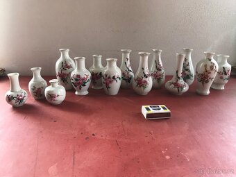 porcelánové vázičky - čínský dekor - 14 ks - 2