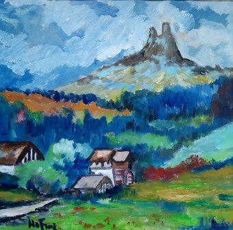 Prodám obraz - Trosky - 2