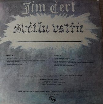 Jim Čert – Světlu vstříc (LP) - 2