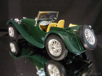Jaguar SS100 1937 zelený Bburago 1/18 - 2