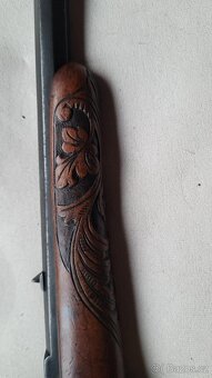 Flobert puška ráže 22 -velmi pěkně zdobená-volně bez ZP - 2