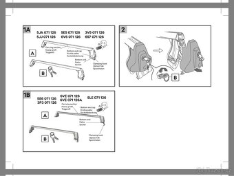 Střešní nosič - příčníky Škoda Scala - 2