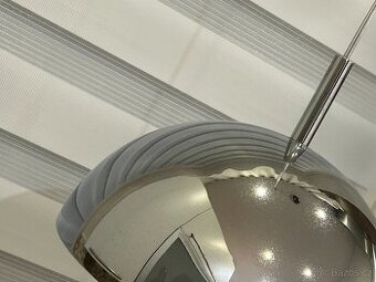 Sada 2 kovových stříbrných lustrů - 2