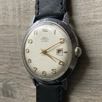 Legendární hodinky PRIM s datumem (16 rubínů) – ČSSR - 2