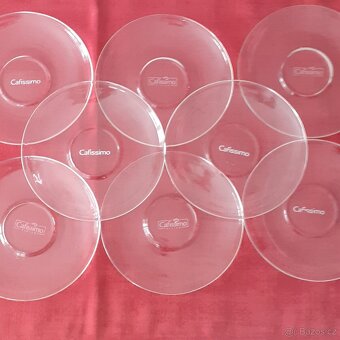 skleněné talířky - 8 ks - 2