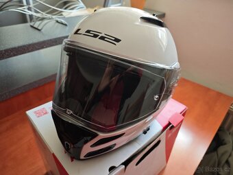 Helma moto LS2 FF324 METRO Gloss White vel.M - 2