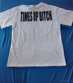 👕 Tričko Corteiz "Times Up Btch" – vel. L – bílé - 2