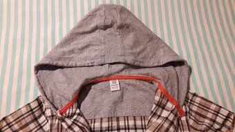 Chlapecká bavlněná košile s kapucí vel. 140 - 2