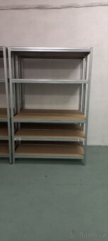 Regál kovový zinkovaný, 5 polic - 2