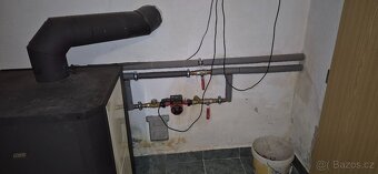 Teplovodní kotel na tuhá paliva Prity + čerpadlo + termostat - 2
