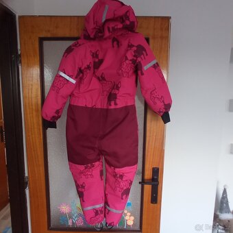 Zimní dětská kombinéza buldoček vel. 122, 6-7 let, Lindex - 2
