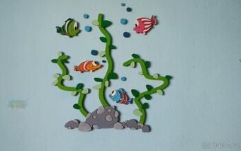 Dětské dřevěné dekorace na zeď - 2