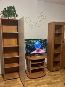 Obývací stěna (2 vysoké skříně + stolek pod TV) - 2