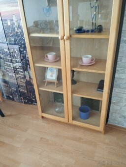 Prodám skříň BILLY IKEA skleněné dveře 1560 Kč - 2