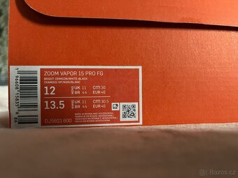 Prodám kopačky Nike zoom vapor 15 pro FG - 2