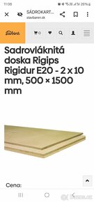 Podlahové dielce Rigidur E20 20x1500x500 mm, 0,75 m2 3ks. - 2