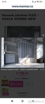 Vanová zástěna - 2