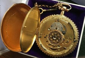 ZLATÉ18K KAPESNÍ HODINKY, PRVOTŘÍDNÍ STAV - 2