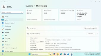 Herní počítač RTX 3060 12 GB VRAM + i5 - 2
