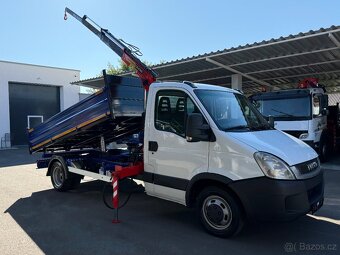 IVECO DAILY TŘÍSTRANNÝ SKLÁPĚČ + HYDRAULICKÁ RUKA do 3,5t - 2