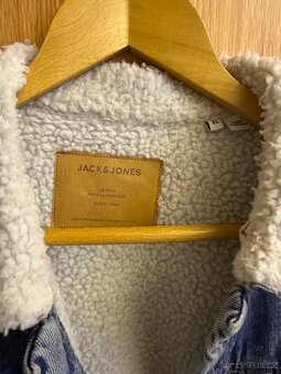 Pánská zateplená džínová bunda zn. Jack&Jones vel. XL +dárek - 2
