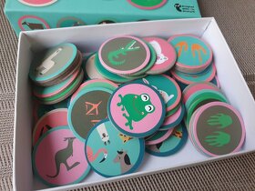 Dřevěné pexeso Zvířátka a jejich stopy, 50 dílků - 2