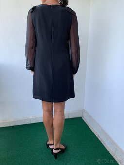 černé dražší značkové hedvíbné šaty - vel. 38 - 2