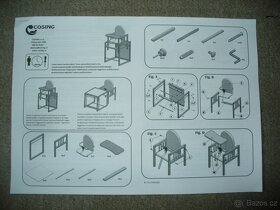 Jídelní židlička Cosing Viktoria Méďa buk béžová - 2