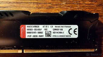 Kingston HyperX FURY 8Gb (2x4) DDR 4, 2133MHZ, CL 14 - 2