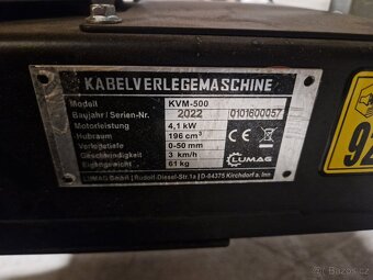 Prodám pokladač kabelu Lumag KVM500 - 2