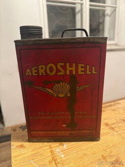 Plechovka od oleje AEROSHELL - 2