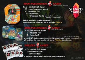Pokemon TCG - Balíčky 50/200 karet + Ultrarare Karta - 2