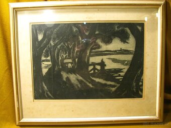 Obraz HRÁZ JAN HALLA 75X65 cm - 2
