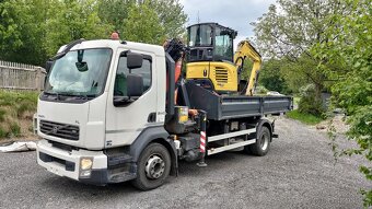 Volvo FLB3C s kontejnerem + Bagr Yanmar Vio 33 - 2