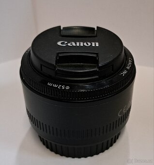 Nabízím objektiv CANON Lens EF 50mm 1.18 II TOPSTAV - 2