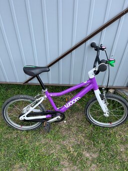 🚲 WOOM 3 - vel. 16” – dětské kolo (fialovo-bílé) - 2